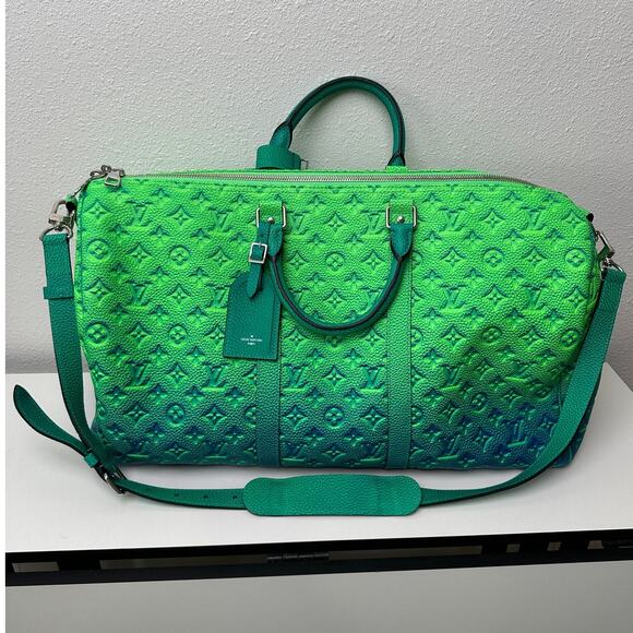 NWOT LV Keepall Bandouliere 50 Taurillon Virgil Abloh 2022 - Picture 1 of 16